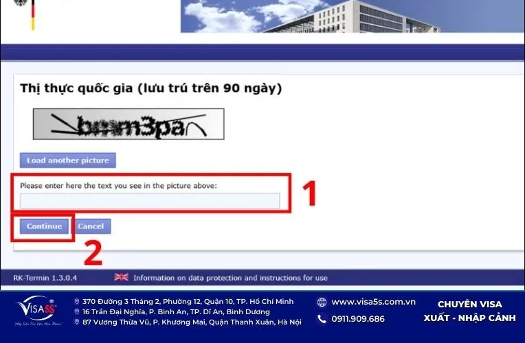 Hướng dẫn cách đặt lịch hẹn xin visa Đức cập nhật mới 26 Chọn ngày Đại sứ quán ấn định để đăng ký lịch xin visa Đức