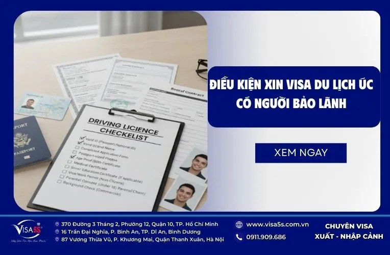 Điều kiện xin visa du lịch Úc có người bảo lãnh cần đáp ứng