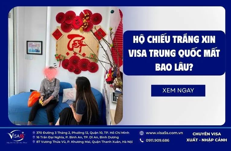 Hộ chiếu trắng xin visa Trung Quốc bao nhiêu tiền
