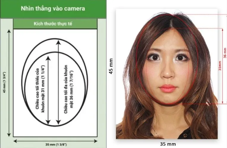 Quy định Ảnh Visa Canada cho người Việt Nam 2026 6 Kích thước ảnh visa Canada đúng quy định