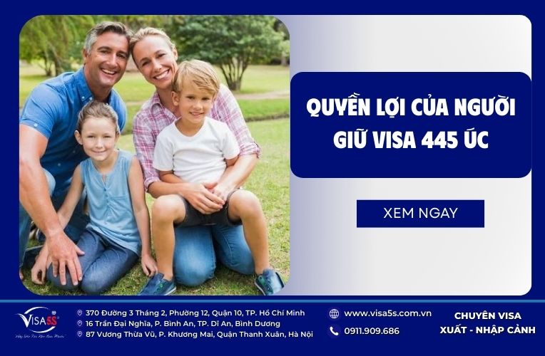 Quyền lợi được hưởng khi có visa 445 Úc