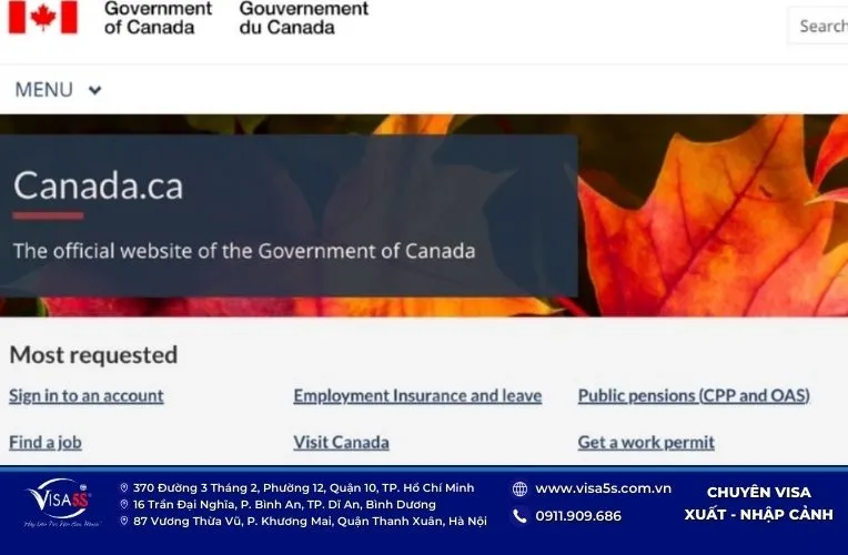 Hướng Dẫn Thủ Tục Xin Visa Canada Online Mới Nhất 9 Truy cập vào lãnh Web Lãnh sự quán để tạo tài khoản đăng nhập