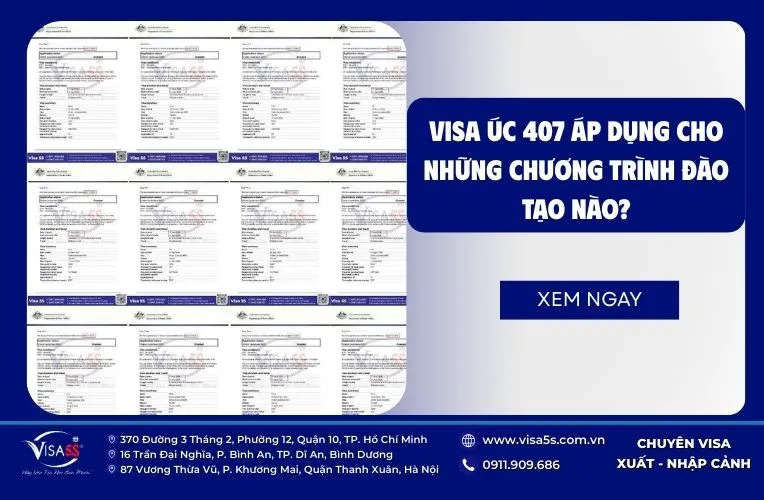 Visa 407 Úc áp dụng với những chương trình đào tạo nào