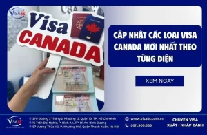 Cập nhật các loại visa Canada mới nhất theo từng diện