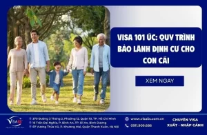 Visa 101 Úc: Quy Trình Bảo Lãnh Định Cư Cho Con Cái