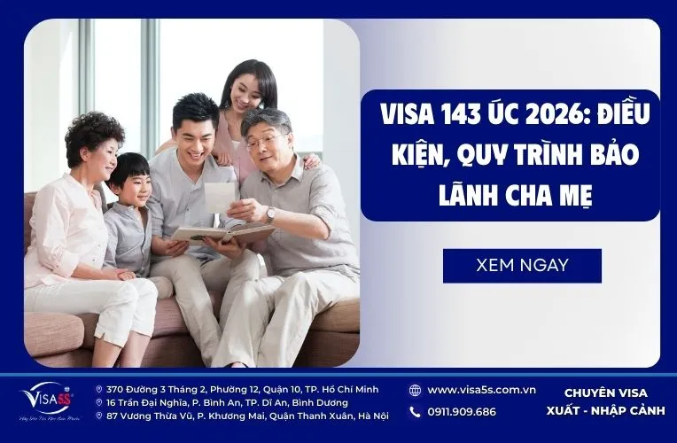 Visa 143 Úc 2026: Điều Kiện, Quy Trình Bảo Lãnh Cha Mẹ 6 visa-143-uc