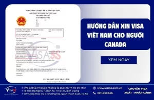 Hướng dẫn xin Visa Việt Nam Cho Người Canada 2026