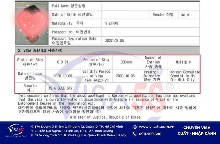 Visa đại đô thị Hàn Quốc là gì? Điều kiện, thủ tục của visa C3-91 Hàn Quốc mới nhất 6 Visa Đại đô thị C-3-91 Hàn Quốc là gì?