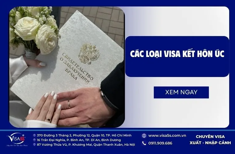 Các loại visa kết hôn Úc bạn có thể chọn