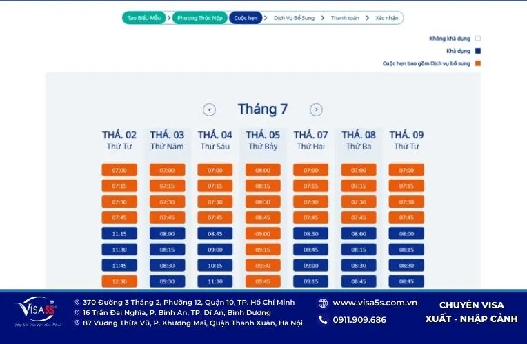 Chọn ngày và khung giờ phù hợp để đến trung tâm