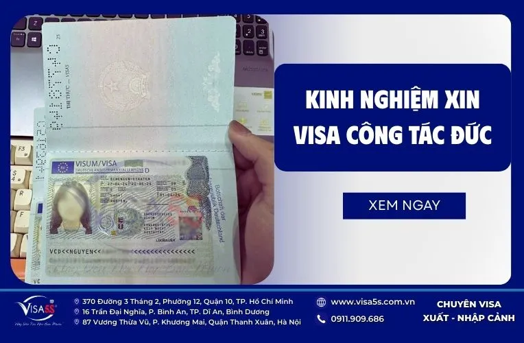 Kinh nghiệm xin visa công tác Đức