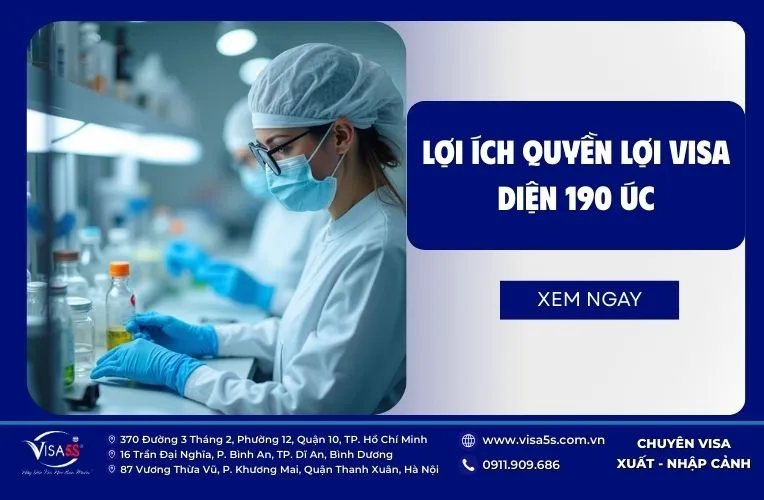 Visa 190 Úc: Hướng dẫn định cư tay nghề chi tiết nhất 2026 7 Lợi ích hấp dẫn của visa diện 190 Úc thu hút nhiều lao động
