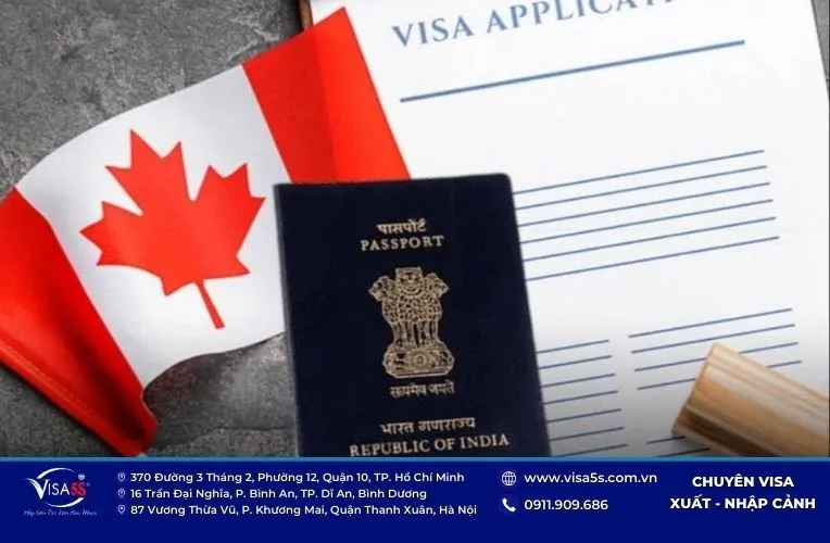 Quy trình nộp hộ chiếu dán visa Canada