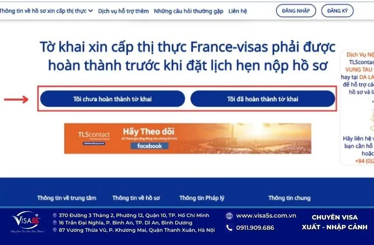 Tiến hành khai đơn thị thực