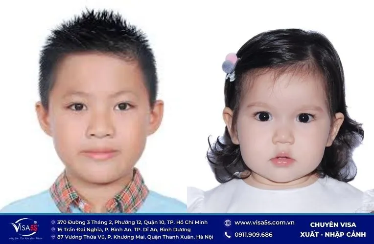 Tiêu chuẩn ảnh visa Anh đối với trẻ nhỏ