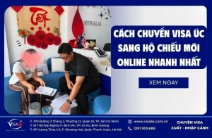 Cách chuyển visa Úc sang hộ chiếu mới online nhanh nhất