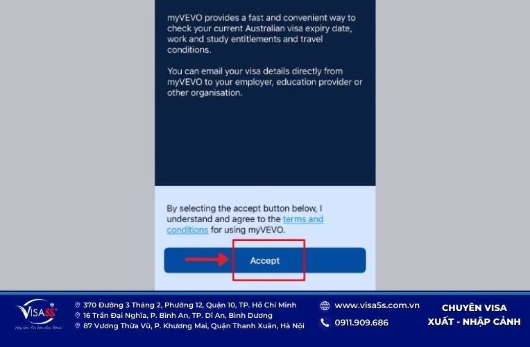 Hướng dẫn tra cứu kết quả visa Úc - Check visa Úc 11 Check visa Úc trên ứng dụng điện thoại
