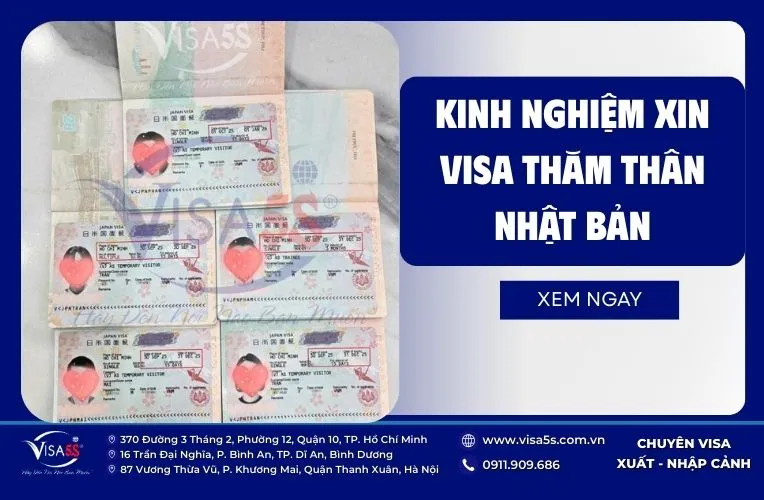 Kinh nghiệm xin visa thăm thân Nhật Bản cần lưu ý