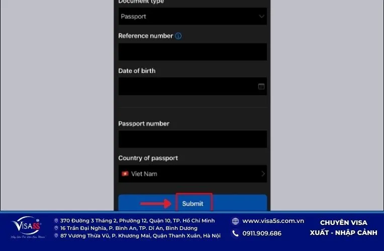 Hướng dẫn tra cứu kết quả visa Úc - Check visa Úc 12 Nhập thông tin để check visa Úc