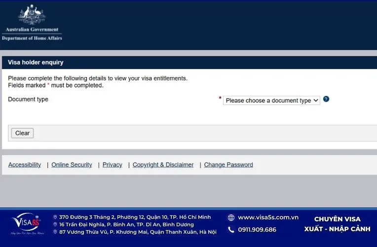 Hướng dẫn tra cứu kết quả visa Úc - Check visa Úc 8 Truy cập hệ thống để check visa Úc