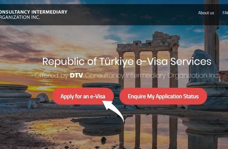 Truy cập trang web xin e-visa Thổ Nhĩ Kỳ