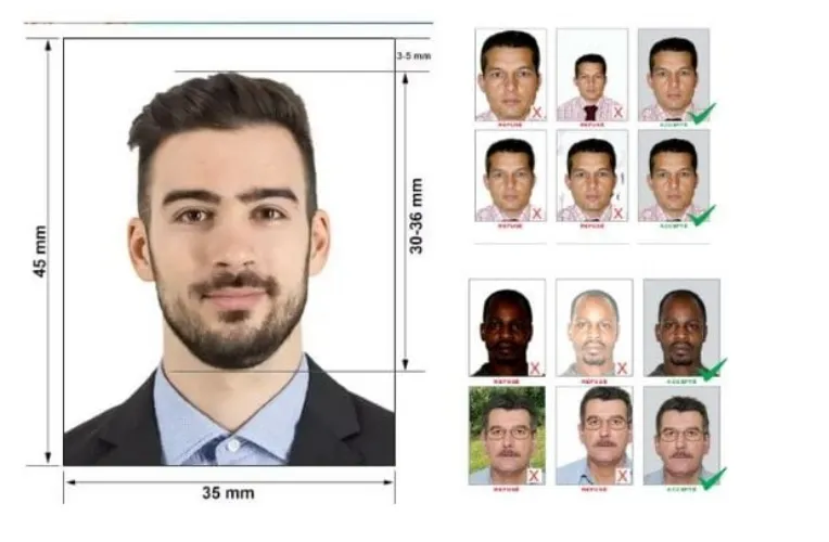 Những lỗi sai khi chụp ảnh thẻ visa Châu Âu