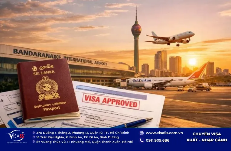 Quy trình xin visa đi Sri Lanka hướng dẫn các bước cụ thể