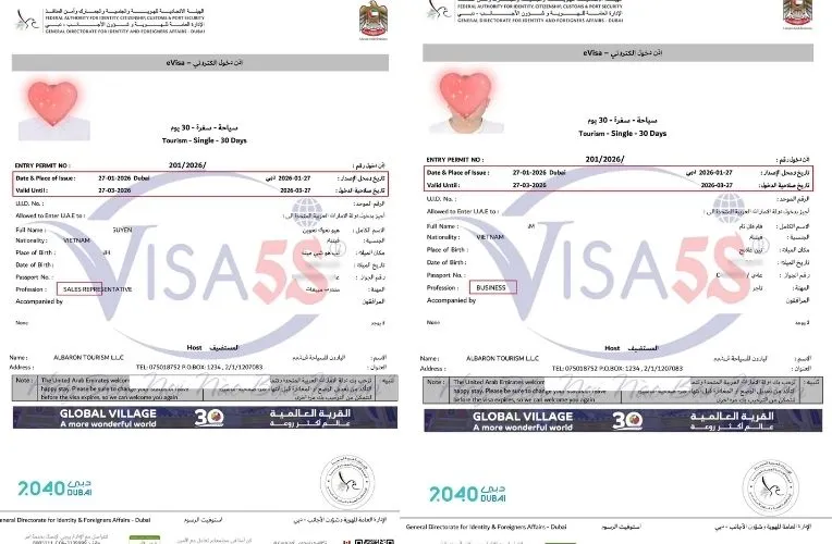 Thủ tục xin visa du lịch Dubai tự túc