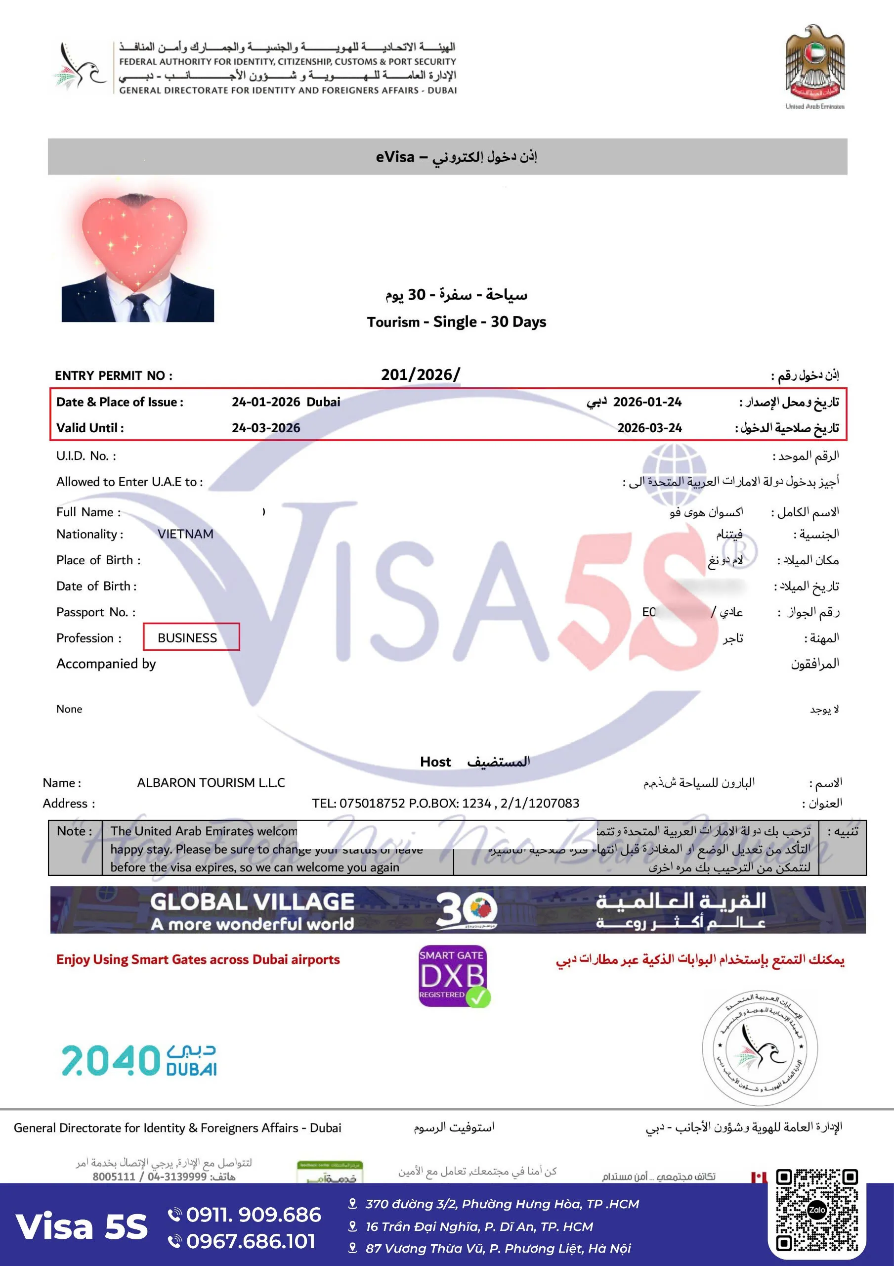 Lợi ích khi sở hữu visa công tác Dubai khi sở hữu visa công tác Dubai