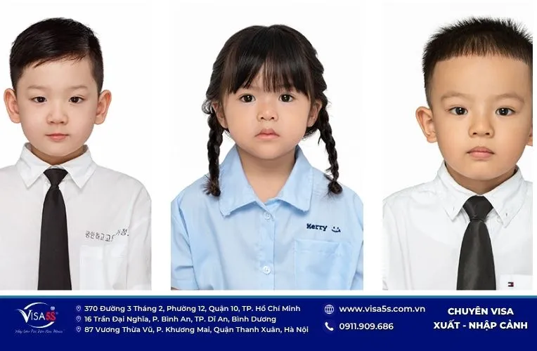 Quy định chụp ảnh hộ chiếu cho trẻ em