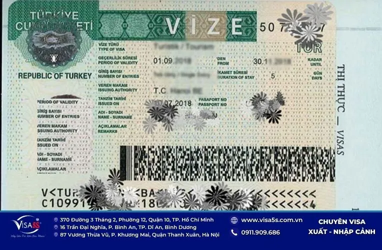 Quy trình xin visa công tác Thổ Nhĩ Kỳ chi tiết các bước
