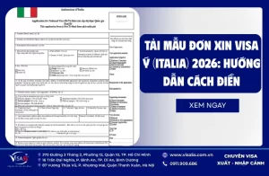 Tải Mẫu Đơn Xin Visa Ý (Italia): Hướng Dẫn Cách Điền