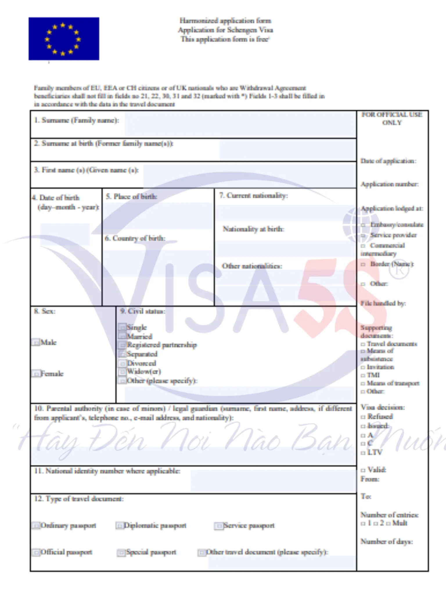 Mẫu Đơn Xin Visa Hy Lạp: Cách Điền Form Chuẩn Và Lưu Ý 5 Bắt đầu điền mẫu đơn xin visa Hy Lạp