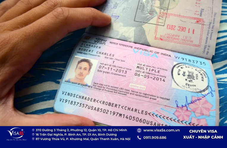Đi du lịch Ấn Độ Có Cần Visa Không? Quy Định Mới Nhất 2026 8 Các loại visa Ấn Độ dài hạn cấp dưới dạng visa dán